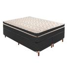 Cama Box Queen com Colchão de Molas Extrapedic 28x158x198cm e Base Íris