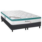 Cama Box Queen com Colchão Herval Meditare Molas Ensacadas 158x198x69cm MS