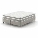 Cama Box Queen com Colchão Milani Mola Verticoil Bege Cama Box Queen com Colchão Milani Mola Verticoil Bege