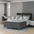 Cama Box Queen D40 Classic C Pillow 158x198x54cm Branco/Cinza Montreal Cama Box Queen D40 Classic C Pillow 158x198x54cm Branco/Cinza Montreal