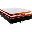 Cama Box Queen e Colchão Esplendor Molas Ensacadas Luckspuma Preto
