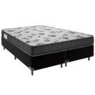 Cama Box Queen e Colchão ISO 100 Espuma Ortobom Preto