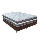 Cama Box Queen Marrom + Colchão Black Graphite 32 Molas Ensacadas Anjos Cama Box Queen Marrom + Colchão Black Graphite 32 Molas Ensacadas Anjos