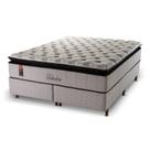 Cama Box Queen Molas Ensacadas com Pillow Jacquard Linho Belvedere 158x198x74cm