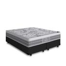 Cama Box Queen Preta + Colchão de Molas Ensacadas - Castor - Gold Star Gran Plush 158cm Cama Box Queen Preta + Colchão de Molas Ensacadas - Castor - Gold Star Gran Plush 158cm