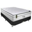 Cama Box Queen Preta e Ecstasy Portobel Molas Pillow Top Cama Box Queen Preta e Ecstasy Portobel Molas Pillow Top
