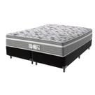 Cama Box Queen Preto + Colchão Evolution Molas Ensacadas Probel Cama Box Queen Preto + Colchão Evolution Molas Ensacadas Probel