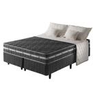 Cama Box Queen Preto + Colchão Ortopédico Espuma D45 Extra Firme Brooklyn 158x198x62cm Cama Box Queen Preto + Colchão Ortopédico Espuma D45 Extra Firme Brooklyn 158x198x62cm