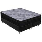 Cama Box Queen Preto + Colchão Pampa Molas Ensacadas Ortobom Cama Box Queen Preto + Colchão Pampa Molas Ensacadas Ortobom