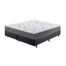 Cama Box Queen Size 158x198 Alpha Cinza com Colchão Mola Ensacada