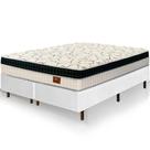 Cama Box Queen Size Branca Colchão Buenos Aires Molas Superlastic 158x198x67cm Cama Box Queen Size Branca Colchão Buenos Aires Molas Superlastic 158x198x67cm