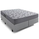 Cama Box Queen Size Herval Black, Espuma Alto Suporte, 64x158x198 cm