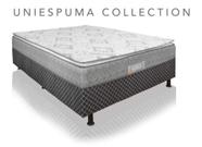Cama box softflex casal uniespuma D 28 188 X 138 altura 70 com pés ( 12 cm ) box casal