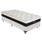 Cama Box Solteirão Branco e Colchão Dallas Molas V-Tech Cama Box Solteirão Branco e Colchão Dallas Molas V-Tech