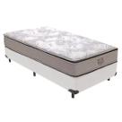 Cama Box Solteirão Branco e Colchão Four Season Molas V-Tech Cama Box Solteirão Branco e Colchão Four Season Molas V-Tech