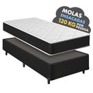 Cama Box Solteirão + Colchão Molas Ensacadas Pergola Europillow 96x188x63cm