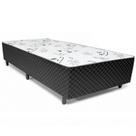 Cama Box Solteirão Conjugada Ortopédica Unibox 45x188x108 Cor Branco com Preto Cama Box Solteirão Conjugada Ortopédica Unibox 45x188x108 Cor Branco com Preto