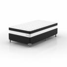 Cama Box Solteirão Diamond Euro Pt 1,08x1,98x0,63 Montreal