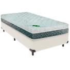 Cama Box Solteirão e Colchão Aspen 24cm Molas Ensacadas Luckspuma Palha