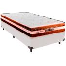 Cama Box Solteirão e Colchão Esplendor Molas Ensacadas Luckspuma Branco