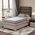 Cama Box Solteirão Mola Ensacada 108CMX63CMX198CM Sonhare Montreal Bege Cama Box Solteirão Mola Ensacada 108CMX63CMX198CM Sonhare Montreal Bege