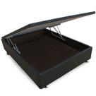 Cama Box SOLTEIRÃO / VIÚVA Baú Corano Preto - 120x200