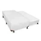 Cama Box SOLTEIRÃO / VIÚVA Universal Cosmopolita com Bicama de molas Branco - 120x200