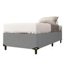 Cama Box Solteiro 0,88m Com 38cm De Altura Suede Prince C