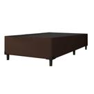 Cama Box Solteiro 0,88m com 38cm de Altura Suede Prince Marrom