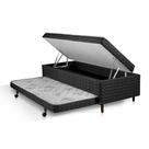 Cama Box Solteiro 3 em 1 Elite Teen Colchões Sensor Preto/Branco Cama Box Solteiro 3 em 1 Elite Teen Colchões Sensor Preto/Branco