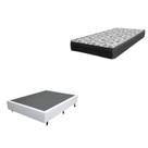 Cama Box Solteiro 88 Tecido Sintético Branco com Colchão De Espuma - D33 Ortobom ISO 100 60x88x188 Cama Box Solteiro 88 Tecido Sintético Branco com Colchão De Espuma - D33 Ortobom ISO 100 60x88x188