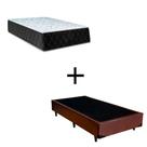 Cama Box Solteiro 88 Tecido Sintético Marrom Com Colchão Marrocos - Poliéster - Espuma D33 30cm Cama Box Solteiro 88 Tecido Sintético Marrom Com Colchão Marrocos - Poliéster - Espuma D33 30cm