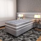 Cama Box Solteiro (88x188) D28 Cinza Prime Topazio Colchões Cama Box Solteiro (88x188) D28 Cinza Prime Topazio Colchões
