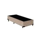 Cama Box Solteiro Acolchões Suede Bege 40x78x188