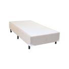 Cama Box Solteiro Americano Simples Mega Colchões Chenille Blanc - 096x203