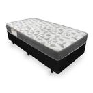 Cama Box Solteiro Blindada + Colchão De Espuma D33 - Ortobom - Iso 100 88x188x53cm Preto