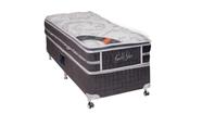Cama Box Solteiro Castor Super Luxo Latex Slx One Face 88x188x57 + Box Castor