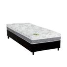 Cama Box Solteiro: Colchão Anatômico Luckspuma D33/AG65 Aspen 50 + Base CRC Suede Black(88x188) Cama Box Solteiro: Colchão Anatômico Luckspuma D33/AG65 Aspen 50 + Base CRC Suede Black(88x188)