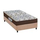 Cama Box Solteiro: Colchão Anatômico Ortobom D45/EP Fort Tech ISO 150 + Base CRC Suede Clean(88x188)