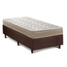 Cama Box Solteiro: Colchão Anatômico Paropas D33/EP Confort Ultra Firme + Base CRC Fantasy Brown(88x188)