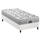 Cama Box Solteiro: Colchão Anatômico Probel D45/EP Guarda Costas Próextreme Plus + Base CRC Courano White(88x188)