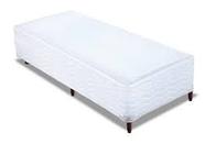 Cama (Box Solteiro+Colchão D33) 88x188x17 Sintético Branco