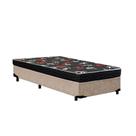 Cama Box Solteiro Colchão Espuma D23 Oriental Preto Ducci + Box Suede Bege (54x78x188) Cama Box Solteiro Colchão Espuma D23 Oriental Preto Ducci + Box Suede Bege (54x78x188)