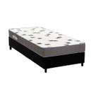 Cama Box Solteiro: Colchão Espuma D33 Ortobom Light Saúde + Base CRC Suede Black(88x188) Cama Box Solteiro: Colchão Espuma D33 Ortobom Light Saúde + Base CRC Suede Black(88x188)