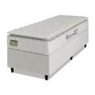 Cama Box Solteiro Colchão Espuma D33 Pillow Top New Millenium 88x188x57cm Branco Hellen