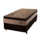 Cama Box Solteiro Colchão Espuma D33 Pillow Top Van Gogh 88x188x67cm Marrom Hellen