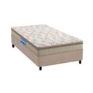 Cama Box Solteiro: Colchão Espuma D45 Probel Guarda Costas + Base CRC Suede Clean(88x188) Cama Box Solteiro: Colchão Espuma D45 Probel Guarda Costas + Base CRC Suede Clean(88x188)