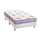 Cama Box Solteiro: Colchão Espuma Ortobom Physical Super Resistente + Base CRC Courano White(88x188)