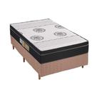 Cama Box Solteiro: Colchão Espuma Polar D28/EP Orthoface + Base CRC Fantasy Clean(88x188)