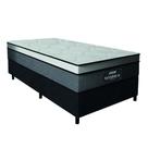 Cama Box Solteiro Colchão Gazin Maximus Molas Ensacadas 88x188x62cm Cinza / Preto - Suporta até 120Kg por Pessoa Cama Box Solteiro Colchão Gazin Maximus Molas Ensacadas 88x188x62cm Cinza / Preto - Suporta até 120Kg por Pessoa